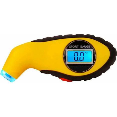 Tester LCD LED Manomètre Pression des Pneu Numérique pour Auto/Moto Digital Roue pour Valve Schrader Américaine (1/5)