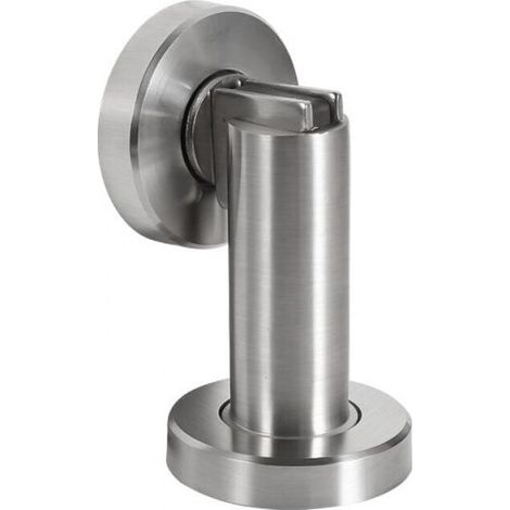Butoirs de porte magnétiques en acier inoxydable - Butoirs de porte avec accessoires de fixation au sol et au mur. (1/4)