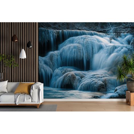 Papier peint cascades chutes glacees secretes - 150 x 250 cm (1/2)