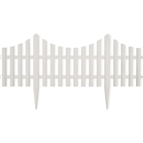Bordure de pelouse Blanc 17 pcs / 10 m (1/5)