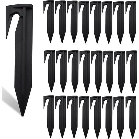 Piquets De Fixation Pour Cbles Périphériques Piquets de Terre câble de Délimitation robot de Tonte 100 pcs Piquet fil Robot Tondeuse pour Jardin Robot de Gazon Clous de Terre pour Montage Rapide (1/5)
