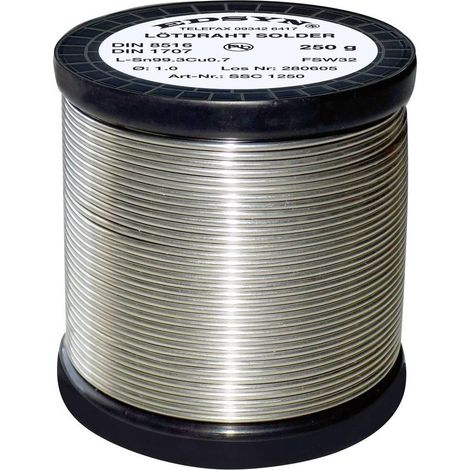 Edsyn SSC1250 estaño para soldar sin plomo plata 250 g