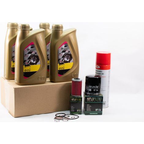 Kit Entretien Vidange Standard pour KTM ADVENTURE 640 LC4 de 2003 à 2007 - ENI I-RIDE RACING 5w40 4L