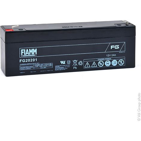 Fiamm - Batterie plomb AGM FG20201 12V 2Ah F4.8