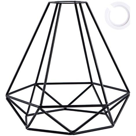 Metal Lampshade Retro Black Lampshade for Kitchen Dining Room Bedroom Hallway (Black) (1/5)