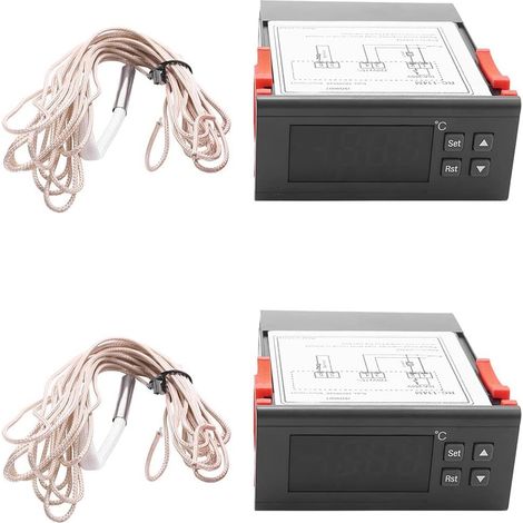 2X 220V / 30A la Sortie de Relais de Thermostat Du Contrôleur Rc-114M de Température de Digital -30-300 Degrés (1/5)