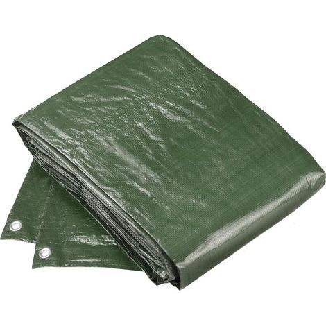 Bâche de protection solaire imperméable épaissie pare-soleil et toile de pluie d'isolation thermique bâche de toile en tissu imperméable à rayures colorées bâche de propagation de sol (1/5)