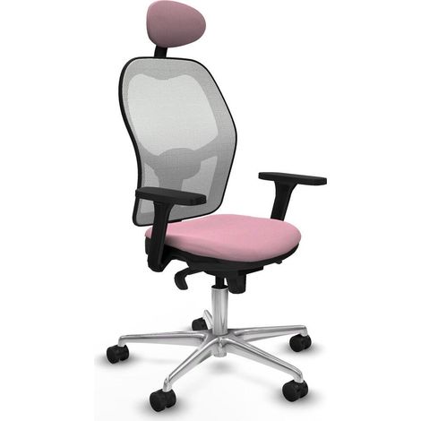 Piqueras y Crespo Jorquera Silla de oficina rosa ergonómica (1/3)