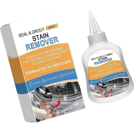 Nettoyant anti-taches d'huile pour machine à laver, dégraissant puissant pour rouleaux et interstices, éliminateur de salissures tenaces, produit d'entretien efficace. (1/4)