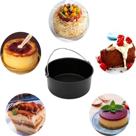 Moule à gâteau 18 cm Revêtement antiadhésif, Anse en silicone XA609001, Noir