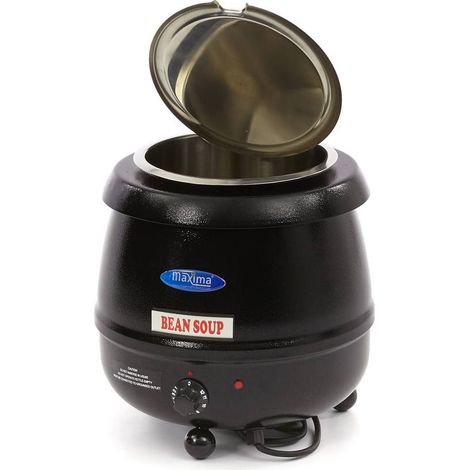 Marmite à soupe - 10L - Pot intérieur amovible - avec encoche pour cuillère - Maxima