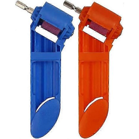 Affûteur de forets Shuny (lot de 2), affûteur de forets en corindon, outil d'affûtage portable, fabriqué en plastique ABS de haute qualité et en corindon brun. (1/5)