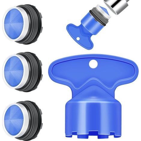 Mousseur de robinet M18 x 3 – Lot de 3 filtres aérateurs économiseurs d’eau pour mitigeur cuisine ou salle de bain (1/4)