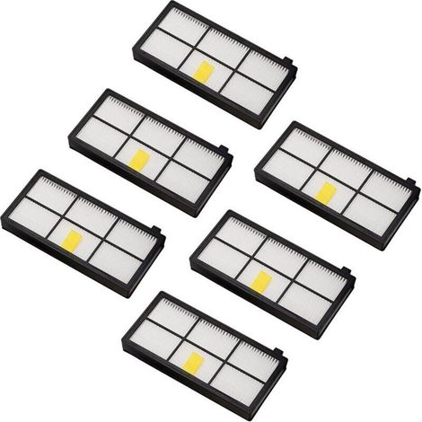 Replacement filters for iRobot Roomba Series 800 and 900, 980, 966, 960, 865, 870, 875, 876. Replacement parts, 6 (1/4)