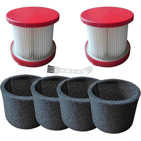Filtres HEPA de rechange en mousse (référence 49-90-1900) pour aspirateur sans fil Milwaukee M18 (références 0780-20 et 0880-20). Pièces détachées pour filtres. (1/5)