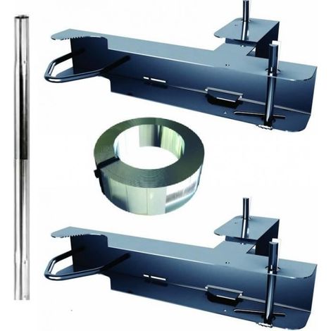 kit 2x Cerclages cheminée + 1M MAT FIXATION ANTENN