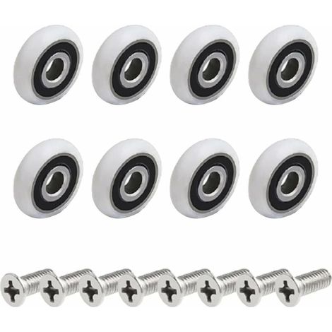 8 galets de porte de douche de (25mmM5screw)-LIAIKI (1/5)