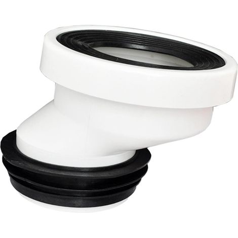 Raccord de bride de toilette décalé en PVC 5 cm pour réparation (1/5)