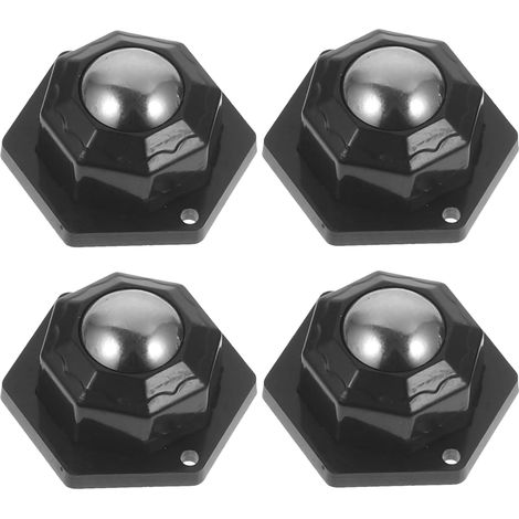 Roulettes pivotantes adhésives en acier pour pieds de meubles (1