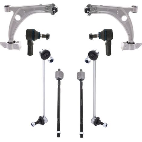 KIT BRACCIO OSCILLANTE 8 PEZZI COMPATIBILE CON VW PASSAT B7 (362) 2.0 TDI / Kit Sospensione Completo OE/OEM / Bracci Oscillanti + Testine Sterzo / Sostituzione Diretta OEM