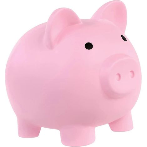 Tirelire cochon mignonne en plastique incassable pour adultes (1/4)