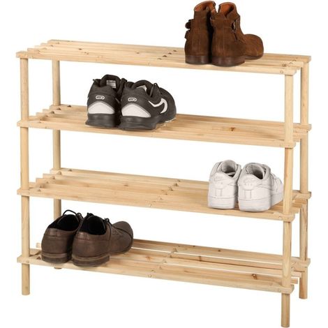 Meuble range chaussures 4 niveaux Wood and co (1/3)