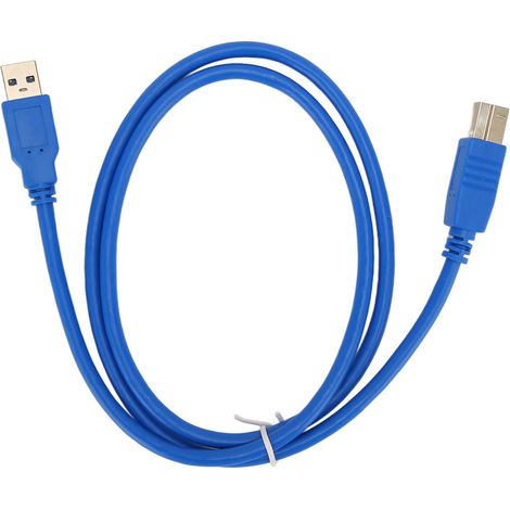 Câble de données USB
3.0 pour imprimante, connecteurs mâle-mâle USB A vers B, port carré, haute vitesse, 1 mètre