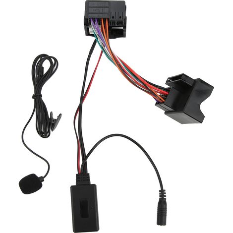 Câble adaptateur audio Bluetooth 5.0 12Pin avec micro intégré, kit mains libres de remplacement pour Peugeot 207, 307, 407, 308 (1/5)