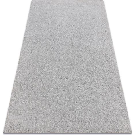 Tappeto BUENOS 7005 shaggy tinta unita, monocolore argint grey 160x220 cm