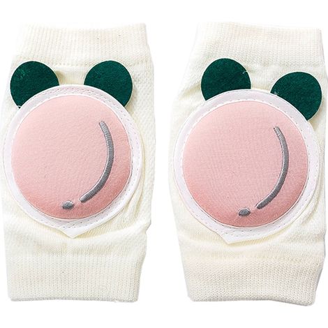 Genouillères Bébé - Protection Anti-dérapage pour Ramper - Taille Unique 20-30 cm - Coton Élastique Respirant - Lot de 1 (1/5)