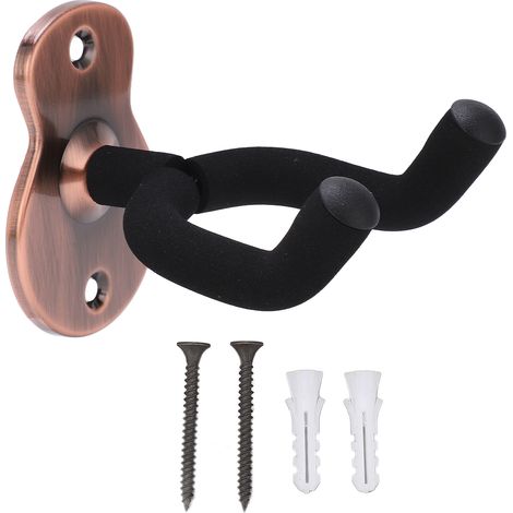 Gitarrenwandhalterung, universeller Metallhaken für Ukulele und Violine, Studio, roségoldene Ausführung (1/5)