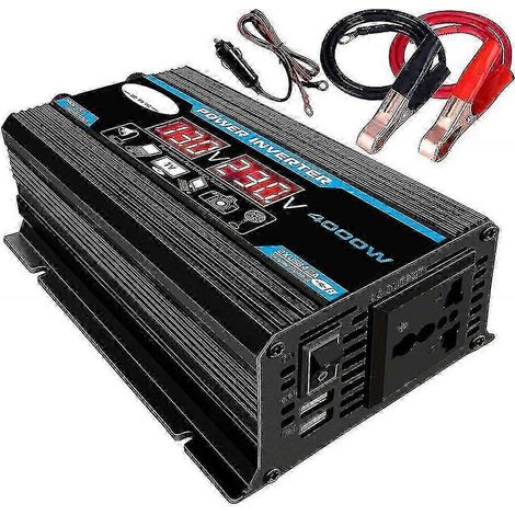 Convertisseur 4000 W 12 V 220 V à onde sinusoïdale pure, compatible avec les environnements humides, avec télécommande. (1/4)