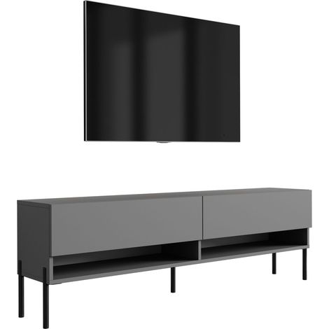 Mobile TV : Antracite, gambe dritte dorate, 170 × 32 × 52 cm (1/5)