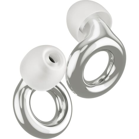 Bouchons d'oreille - 1 paire - Silicone haute fidélité - Réduction sonore 17 dB - Concerts et festivals - Noir avec 4 tailles d'embouts (1/5)