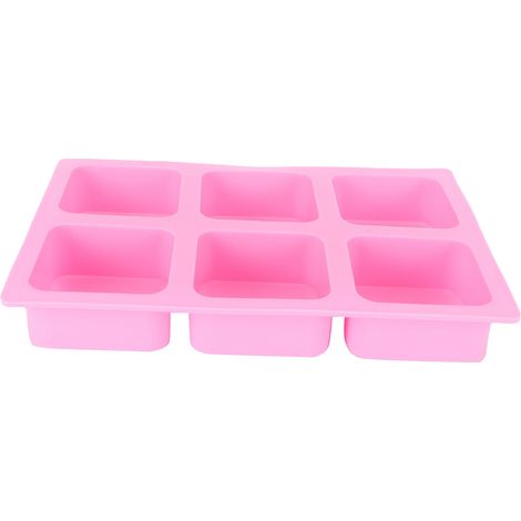 Moule en silicone 6 cases pour savon artisanal DIY et pâtisserie