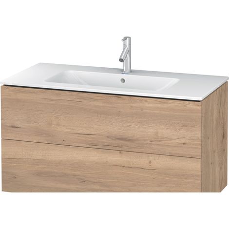 Duravit L-Cube Waschtischunterbau wandhängend, 2 Schubkästen,