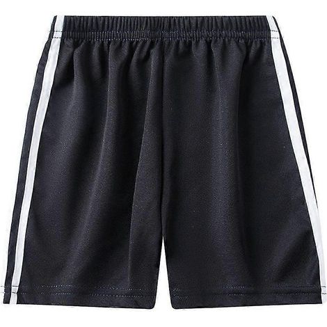 Short de sport rayé pour enfants de 2 à 10 ans-7-8 Years-Black