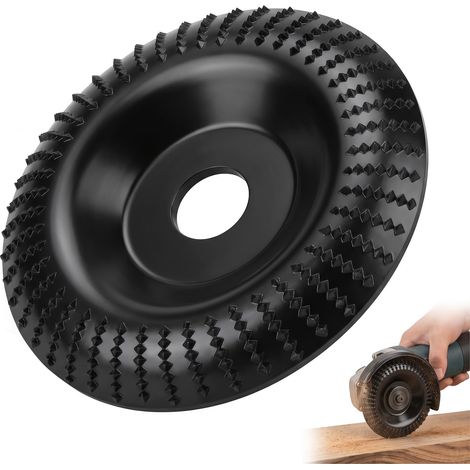 Disque Meuleuse 125 Bois en Carbure de Tungstène, Meule de Sculpture et Façonnage pour Meuleuse d'Angle, Accessoire de Menuiserie pour Travail du Bois et Bricolage (1/5)