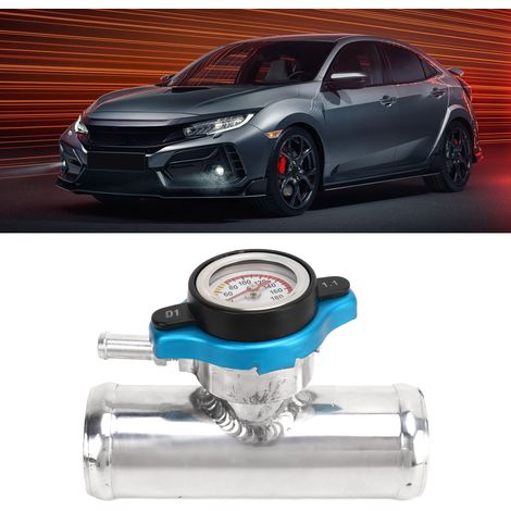 Tuyau de remplissage de liquide de refroidissement en ligne en aluminium de 38 mm (1-1/2") de diamètre extérieur avec bouchon indicateur de température (TU-ST006B) (1/5)