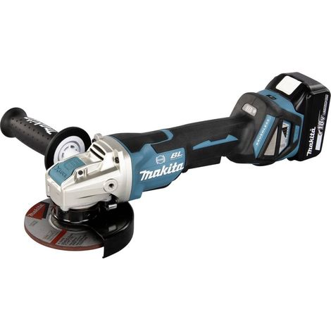 Meuleuse d'angle sans fil Makita DGA519RTJ 125 mm + 2 batteries, + chargeur 18 V 5 Ah (1/4)