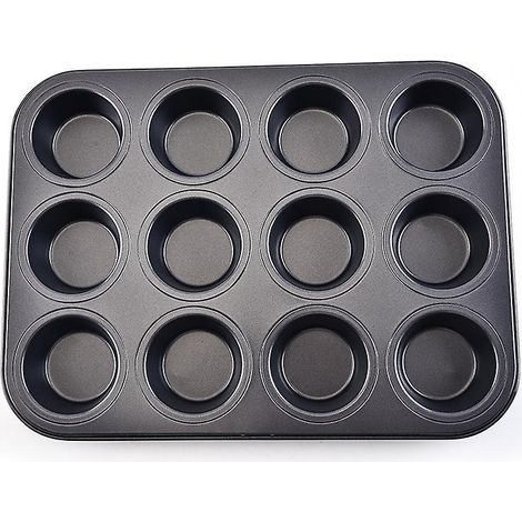 Große Muffinform, 12 Silikonformen, Antihaft-Muffinblech, Backform für Muffins, Cupcakes und Brownies (1/5)