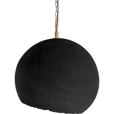 Suspension noire en résine et métal doré - noir et doré (1/5)