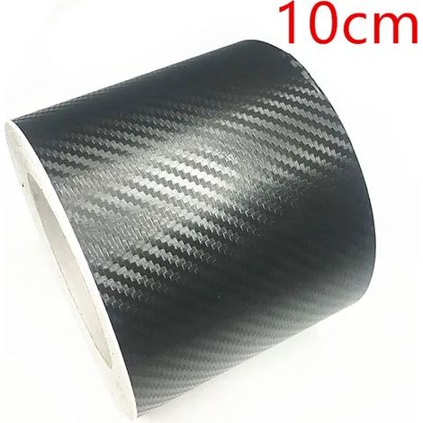 Bande adhésive de protection en fibre de carbone (10 cm x 300 cm) pour pare-chocs et seuils de porte de voiture - Protection anti-marchepieds - Décoration 3D (1/3)
