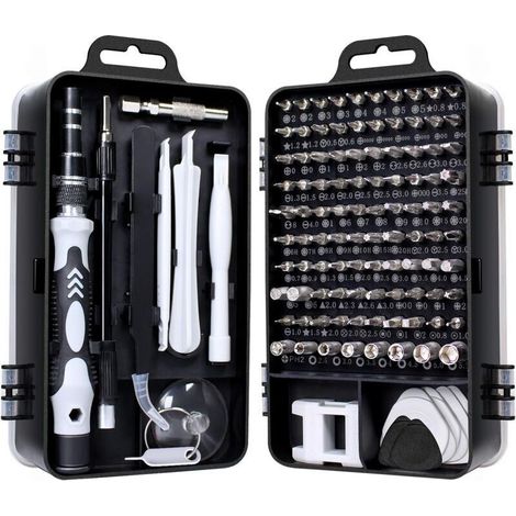 Kit di cacciaviti di precisione 138 in 1, mini kit di cacciaviti per computer, compatibile con PC, MacBook, iPhone, occhiali, orologi e smartphone. (1/4)