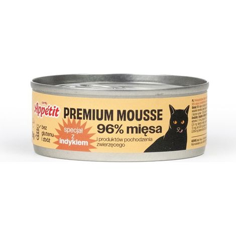 Comfy Appetit Premium Pâtée en Mousse pour Chat Adulte Dinde 85g (1/2)