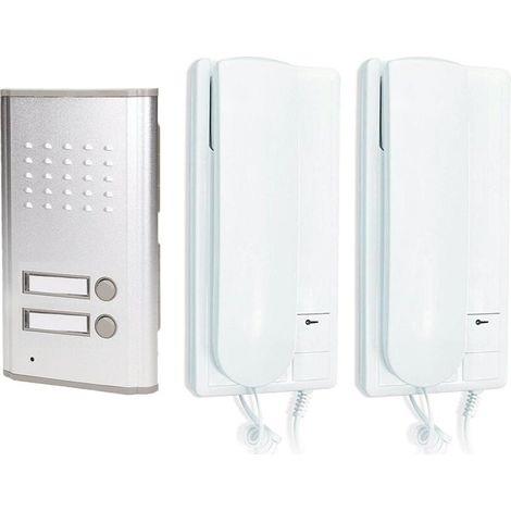 KIT INTERPHONE EXTERIEUR DUPLEX AVEC BOUTON D'OUVERTURE DE PORTAIL (1/4)