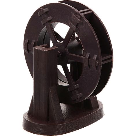 Accessoires pour fontaine miniature à roue à eau, parfaits pour la décoration DIY des salons et des bureaux, couleur café, design compact, ensemble de 4 pièces. (1/5)