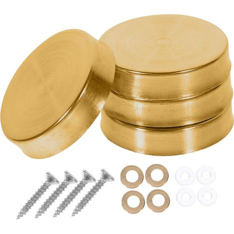 Veemoon Lot de 20 cache-vis décoratifs en acier inoxydable pour (1/5)