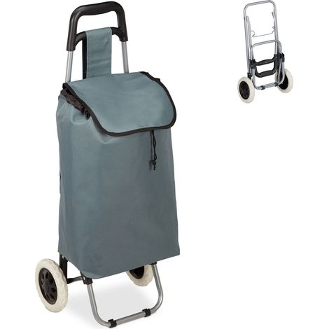 Folding shopping trolley