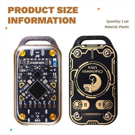 Lecteur de Puce Intelligente RFID Chameleon Ultra, Émulateur de Carte à Puce, Duplicateur NFC + 2 Cartes CUID/UID, 125 000 Octets, (1/5)